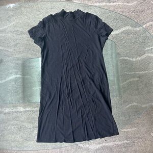 Mock neck t shirt dress